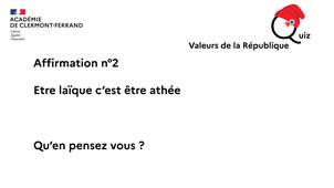 n°02 - Etre laïque c'est être athée ?
