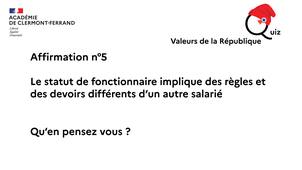 n°05 - Droits et devoirs du fonctionnaire