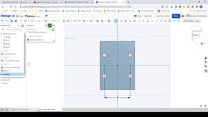 ONSHAPE modeleur 3D SaaS - TP Plieuse : Guide de création de la plaque matrice.