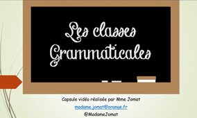 Classes grammaticales 6e