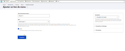 Créer une page drupal.mov