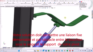 Fixation amortisseur schéma principe