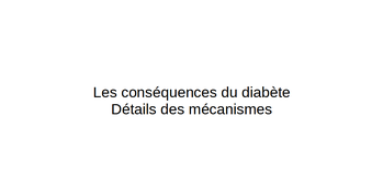 Explication des conséquences des diabètes type 1 et 2
