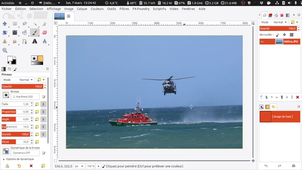 Redresser un horizon penché avec GIMP