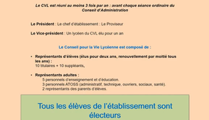 Le Conseil de Vie Lycéenne (CVL)
