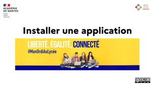 #MonOrdiAuLycée - Installer une application à partir du store