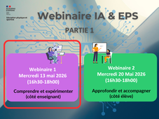 Webinaire EPS & IA - Partie 1 - Comprendre et expérimenter