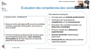 PNF 2023/2024 - 1er webinaire : Rénovation du BTS BIOTECHNOLOGIES EN RECHERCHE ET EN PRODUCTION