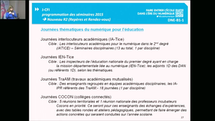 03 - Programmation formations et séminaires 2015