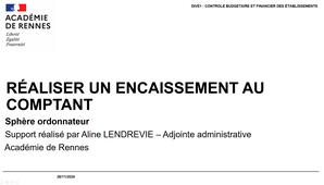 Réaliser un encaissement au comptant - MANDATAIRE / COMPTA