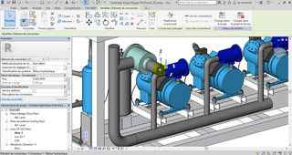 BIM - Création des réseaux frigorifiques dans REVIT : Ajout et paramètre des connecteurs machines frigo