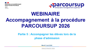 Accompagnement dans la phase d'admission
