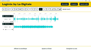 LOGIMIX enregistrement voix et tapis sonore