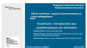 PNF 2023 - EDD et numérique - Introduction