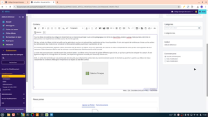 Mise en ligne d'un article sur l'ENT