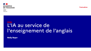 L'IA au service de l'enseignement de l'anglais