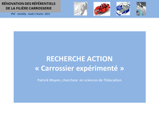Rénovation Filière Carrosserie - 06 - Recherche action 