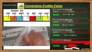 CONVERSION - unités d'aire PARTIE 2