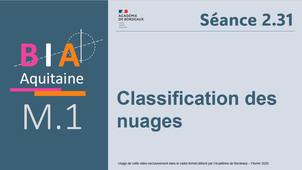 M1-S2.31 - Classification des nuages