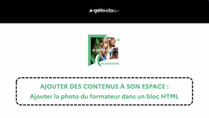 Ajouter une photo dans un bloc HTML