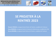 Rénovation Filière Carrosserie - 07 - Se projeter à la rentrée 2023