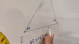 mesurer l'angle dans un triangle