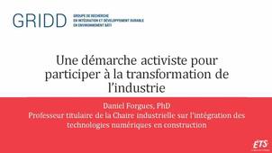 Une démarche activiste pour participer à la transformation de l’industrie – EduBIM 2019 - CultureSciences de l'Ingénieur
