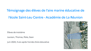 Témoignages d'élèves de troisième Aire éducative.mov