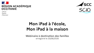 Mon iPad à l'école, mon iPad à la maison