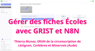 Gestion de fiches Écoles via Grist et N8N