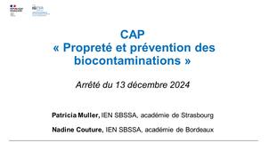 PNF 2024/2025 - Rénovation de la filière hygiène, propreté et environnement - Webinaire commun aux 5 diplômes