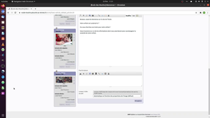 La bannière d'accueil