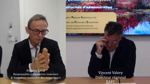 1.2 Introduction conférences d'automne 2025 Frédéric Leval Responsable préparation concours et formation statutaire des inspecteurs Mehdi Fettouhi Tani Responsable opérationnel de la formation des.mp4