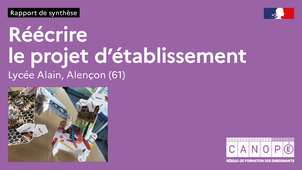 Réécrire le projet d'établissement : l'accompagnement de Réseau Canopé.