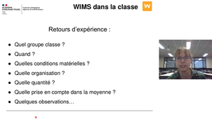 Rdvm - WIMS-présentation de l'outil et de son intérêt pédagogique (oct 2024)