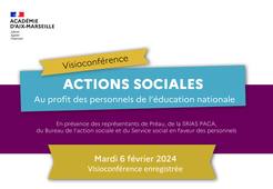 Actions sociales à l'académie d'Aix-Marseille