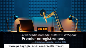 TUTORIEL webradio nomade NUMETIS WeSpeak : premier enregistrement
