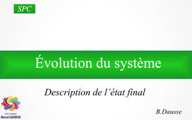 Description de l'état final