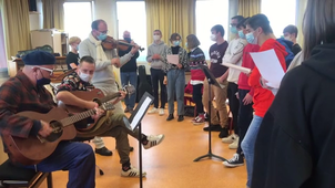 L'artiste Sanseverino au collège d'Auffay
