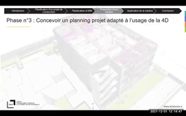 Suivi et contrôle de l'avancement des travaux en BIM 4D. Rex et cas d'étude du projet naterre 2 CESI – EduBIM 2021