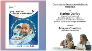 Ouverture de la quinzaine de l'école maternelle - 2024_2025 - La Réunion