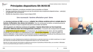 Visio Affectation et orientation - Nouveautés 2026