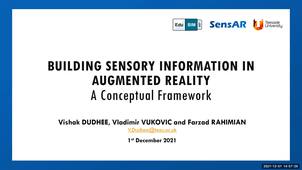 Building Sensory Information in Augmented Reality: A Conceptual Framework – EduBIM 2021