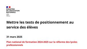 PNF Réforme des lycées professionnels 31 mars 2025 - 2e session