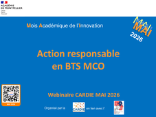 Action responsable en BTS MCO MAI 2026 CARDIE Montpellier
