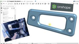 Tuto support de phare moto onshape ‐ modélisation 3D