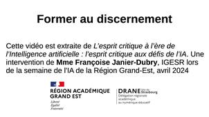 Former au discernement