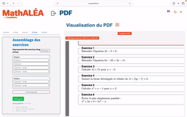 MathALÉA - Regrouper des automatismes dans un même exercice