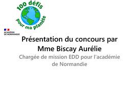 Presentation 100 defis pour ma planète