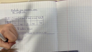 Calculer une moyenne coefficientée